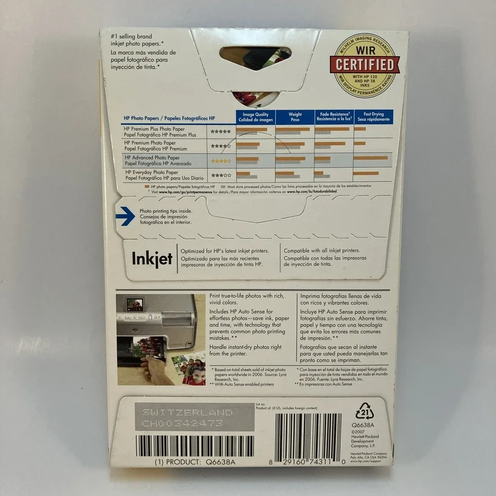 HP Advanced Photo Paper Inkjet Glossy 4